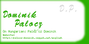 dominik palocz business card